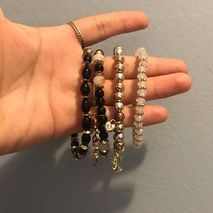 Set of 4 beaded bracelets
